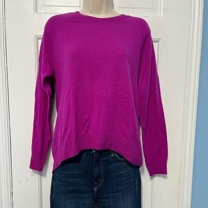 Autumn Cashmere Women's Sweater in Vibrant Purple